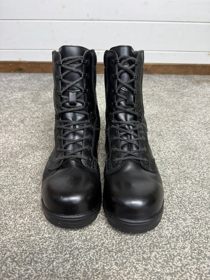 Ex Police Magnum Elite Shield Combat Boots Black Leather UK 8 Security Work