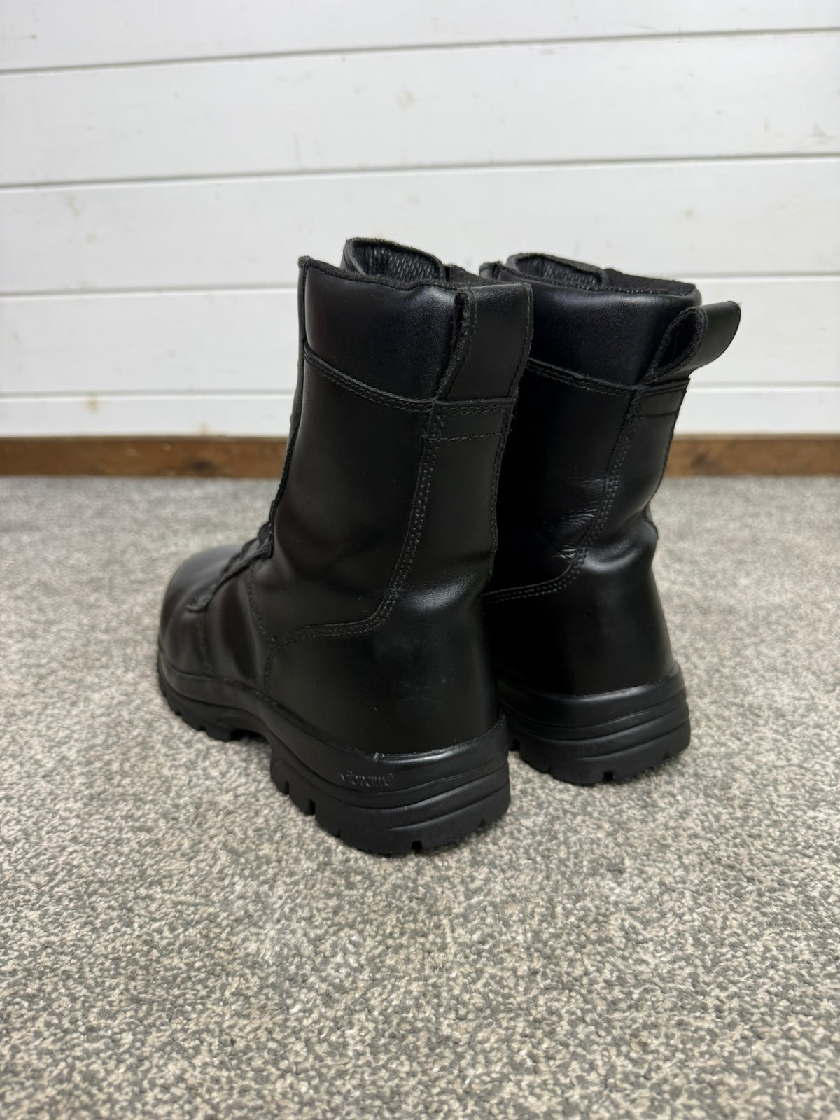 Ex Police Magnum Elite Shield Combat Boots Black Leather UK 8 Security Work