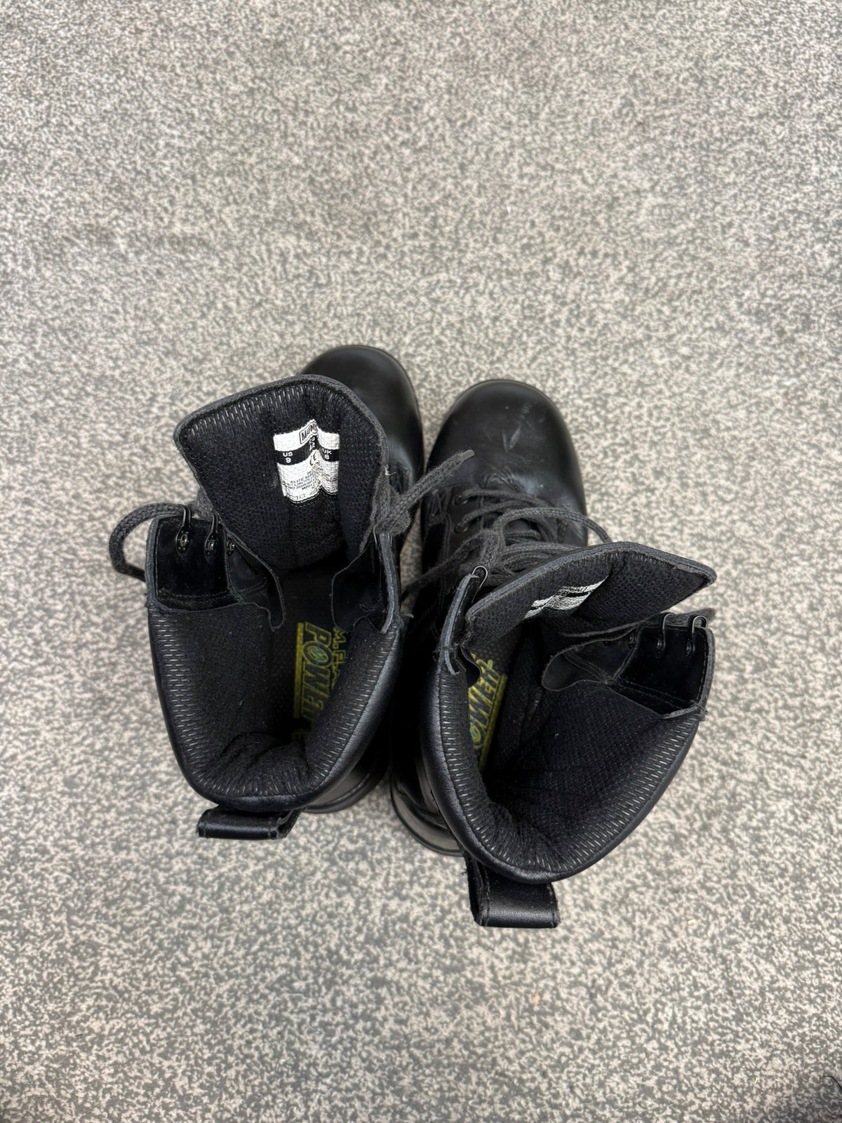 Ex Police Magnum Elite Shield Combat Boots Black Leather UK 8 Security Work