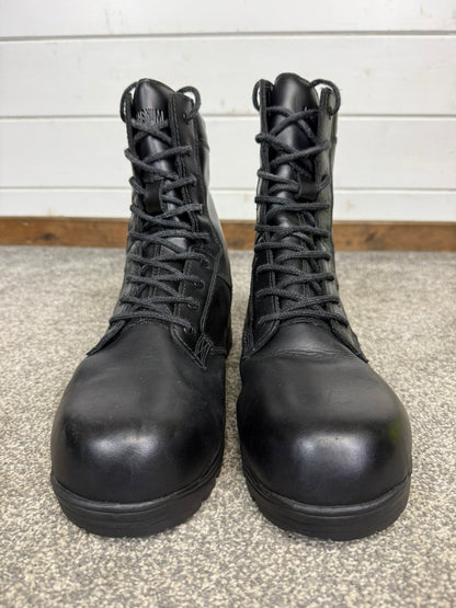 Magnum Elite Shield Met Black Leather Combat Boots UK 9 Ex Police Security Work