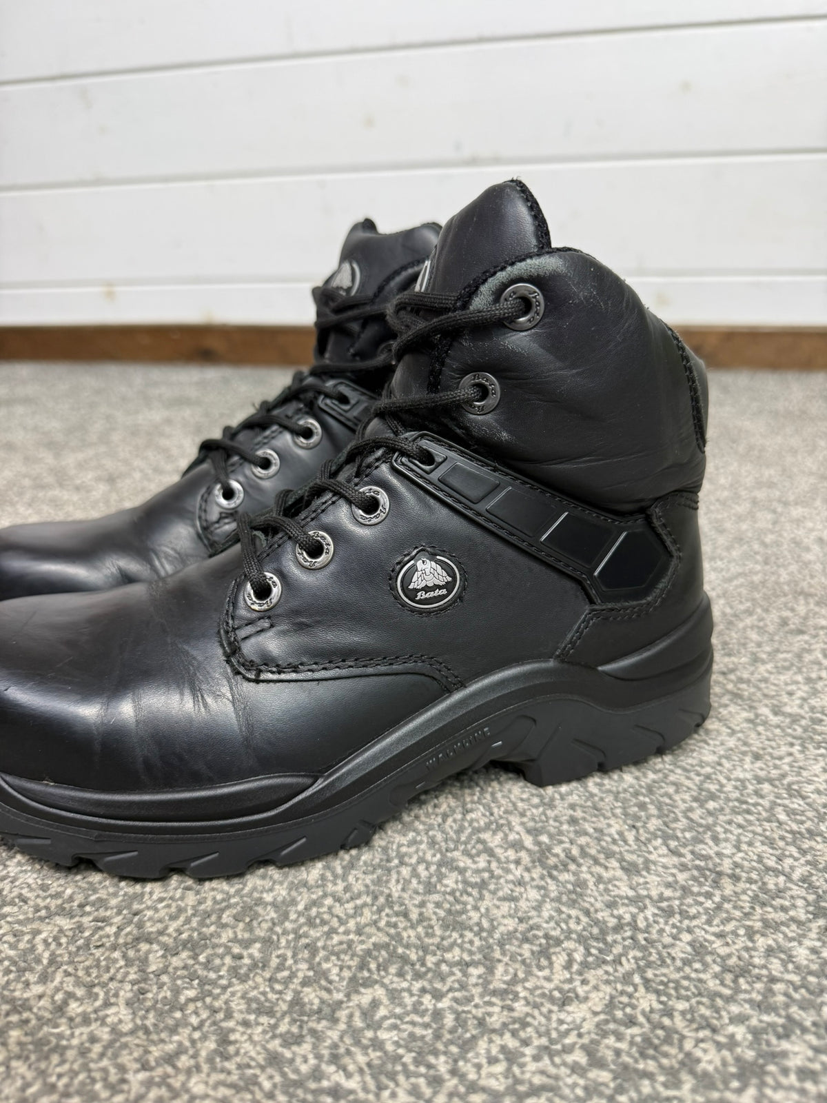 Ex Police Bata Industrials Leather Safety Boots Work Security Boots UK 5