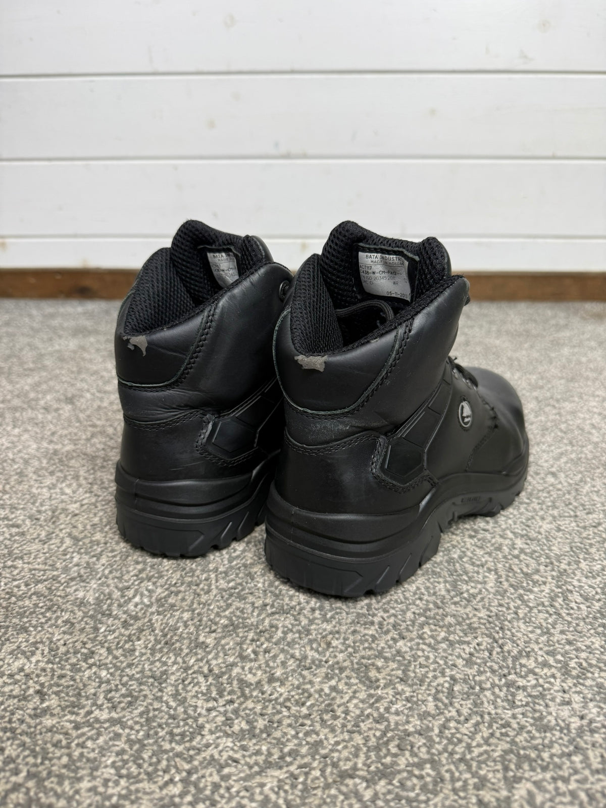 Ex Police Bata Industrials Leather Safety Boots Work Security Boots UK 5