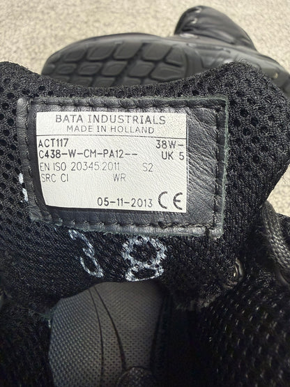Ex Police Bata Industrials Leather Safety Boots Work Security Boots UK 5