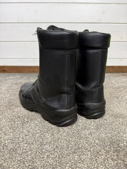 Ex Police Black Leather Boots Bata Industrials Safety Steel Toe UK 9