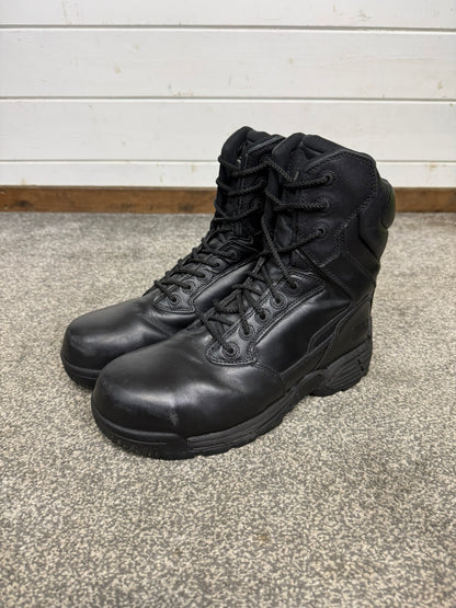 Magnum Stealth Force 8.0 Combat Boots Black Leather UK 8 Ex Police Security