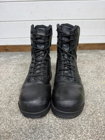 Magnum Stealth Force 8.0 Combat Boots Black Leather UK 8 Ex Police Security
