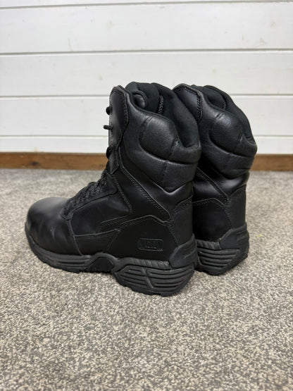 Magnum Stealth Force 8.0 Combat Boots Black Leather UK 8 Ex Police Security