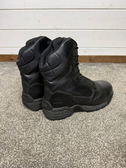 Magnum Stealth Force 8.0 Combat Boots Black Leather UK 8 Ex Police Security