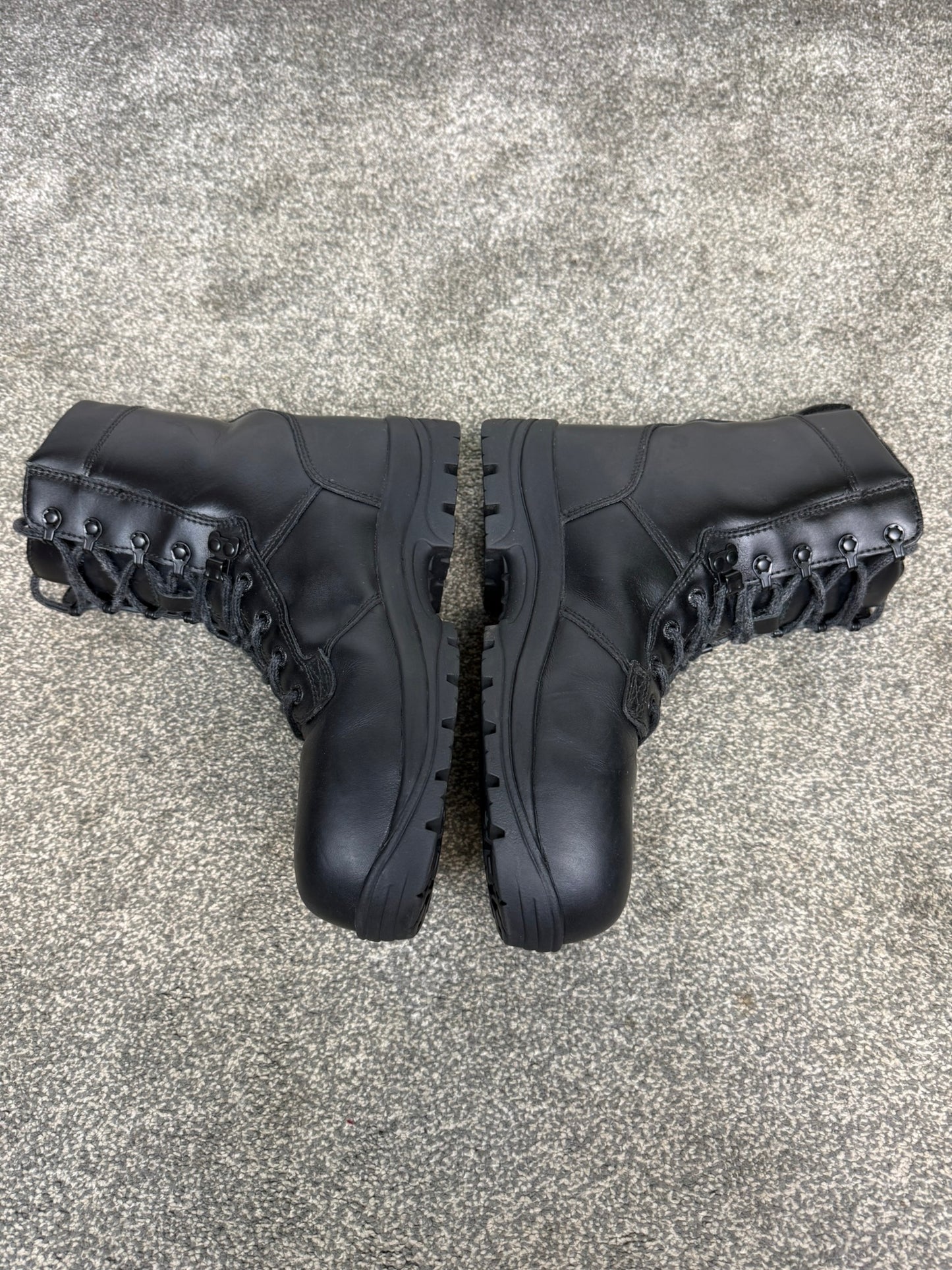 Ex Police Magnum Elite Shield Combat Boots Black Leather UK 8 Security Work