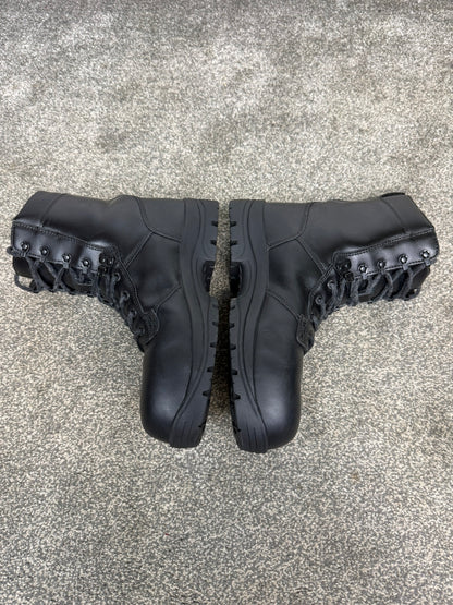 Ex Police Magnum Elite Shield Combat Boots Black Leather UK 8 Security Work