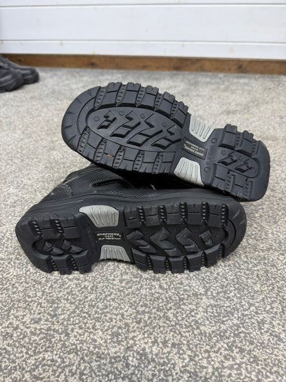 Women's Skechers Work Burgin Composite Safety Boots Black - UK 4