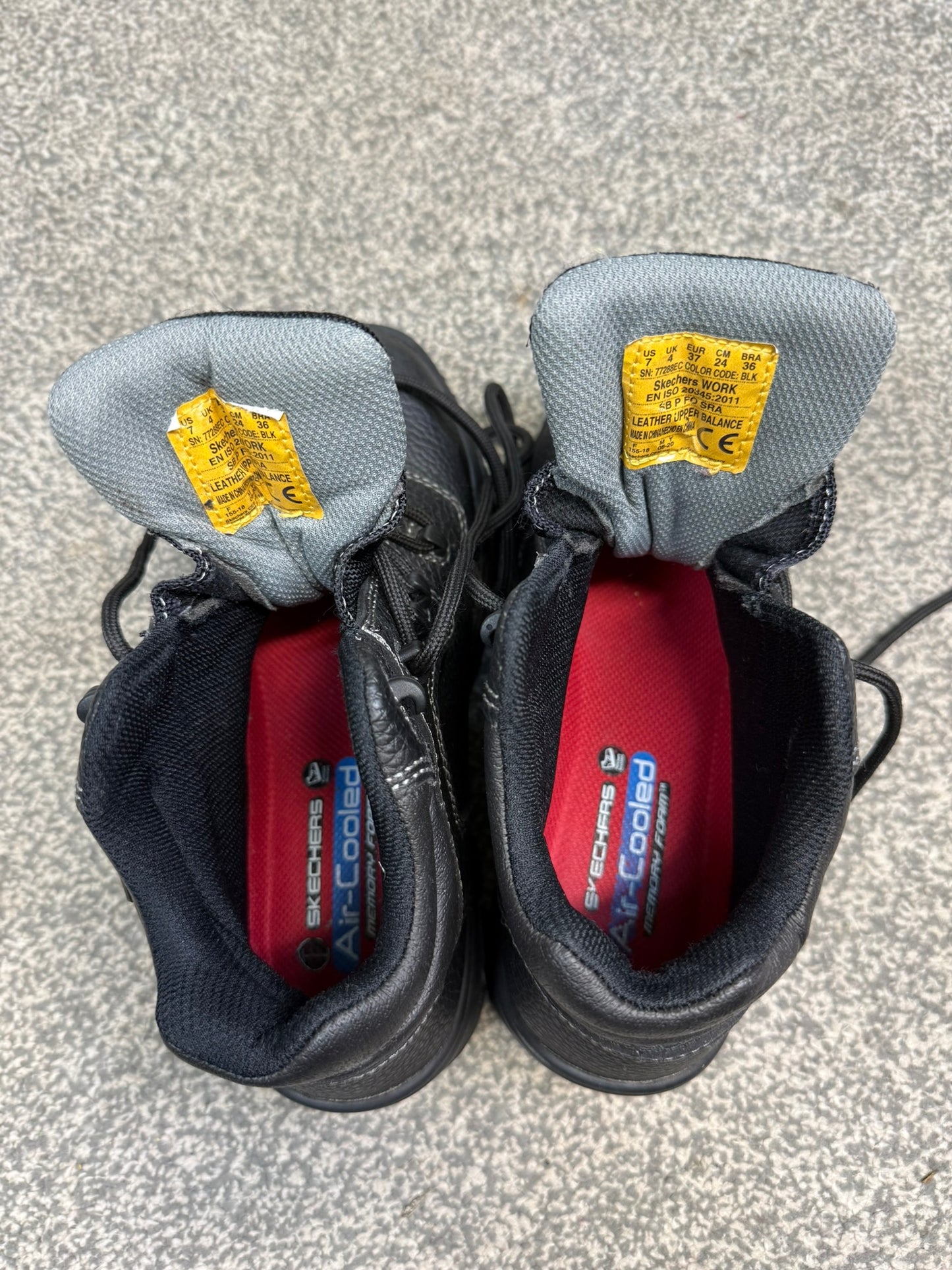 Women's Skechers Work Burgin Composite Safety Boots Black - UK 4