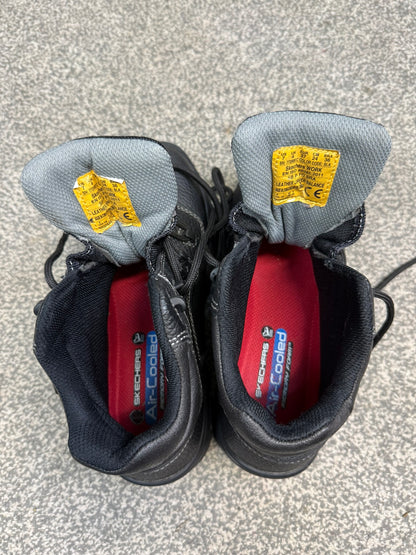 Women's Skechers Work Burgin Composite Safety Boots Black - UK 4