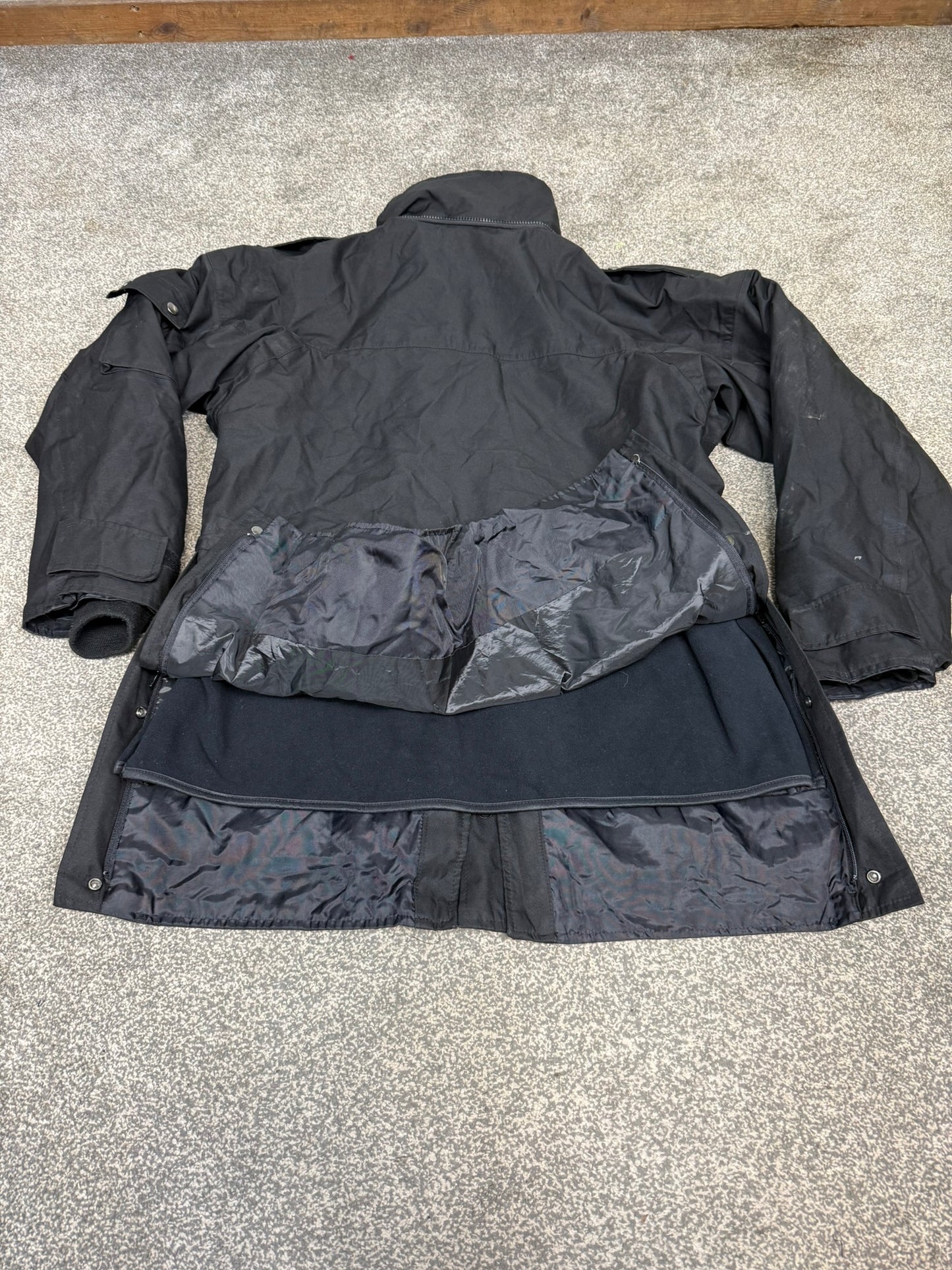 Ex Police Covert Waterproof Jacket With Fleece Liner BADGED Medium Collector Display Film Uniform