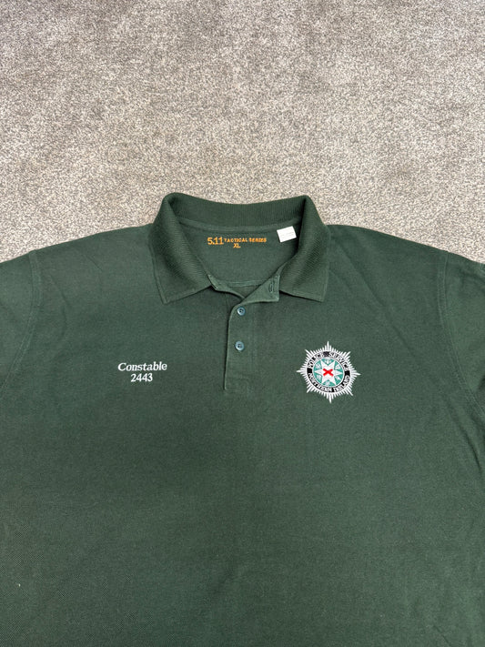 Northern Ireland Police PSNI Polo Shirt 5.11 Tactical BADGED Embroidered - XL Collector Display