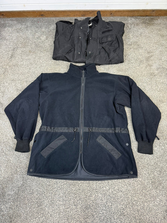 Ex Police Covert Waterproof Jacket With Fleece Liner BADGED Medium Collector Display Film Uniform