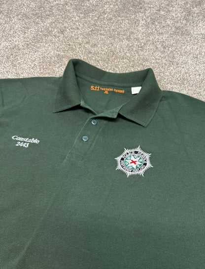 Northern Ireland Police PSNI Polo Shirt 5.11 Tactical BADGED Embroidered - XL Collector Display