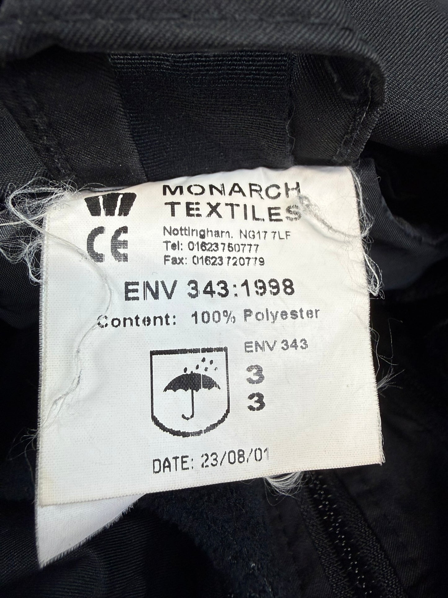 Ex Police Covert Waterproof Jacket With Fleece Liner BADGED Medium Collector Display Film Uniform