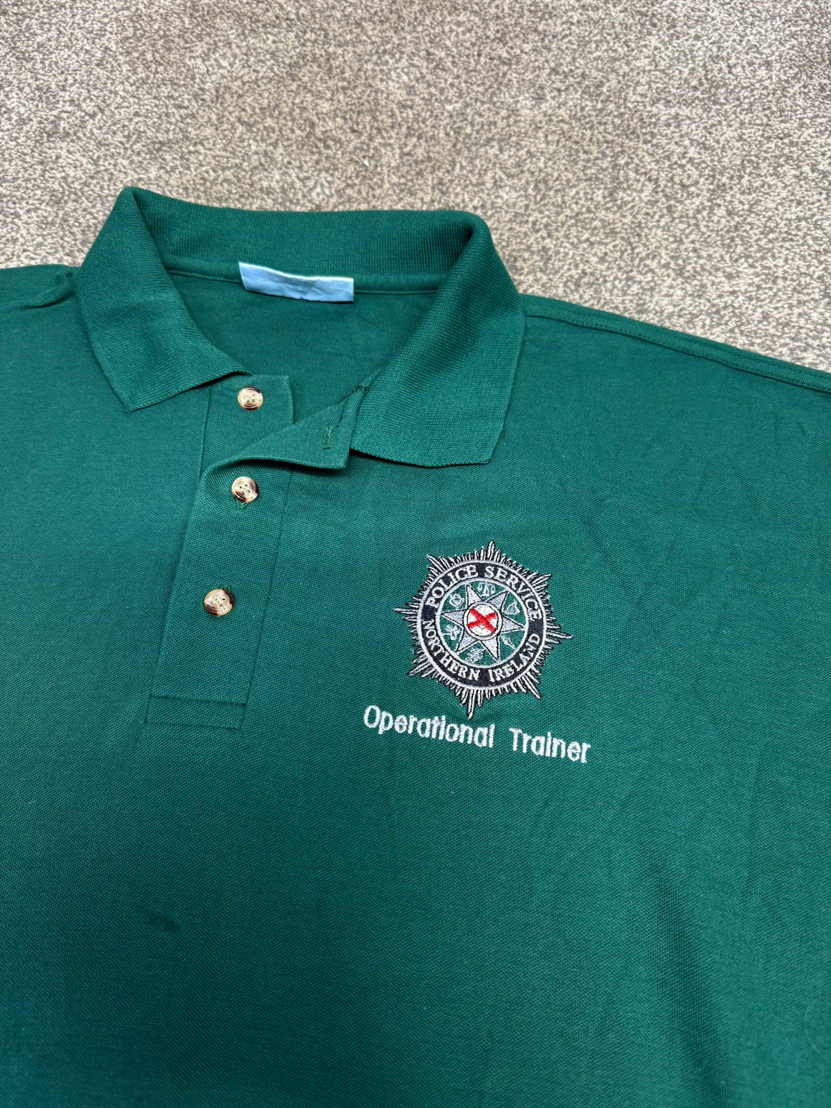 Northern Ireland Police PSNI Polo Shirt Operational Trainer BADGED Embroidered - XL Collector Display