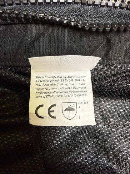 Arktis Avenger Jacket Smock B315 Ripstop Waterproof Black Ex Police Security - XXL