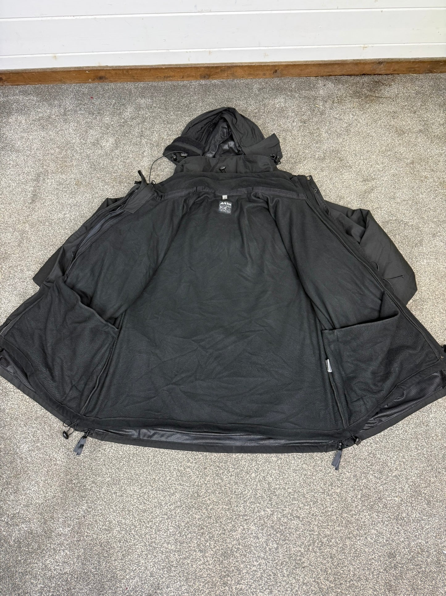 Arktis Avenger Jacket Smock B315 Ripstop Waterproof Black Ex Police Security - XXL