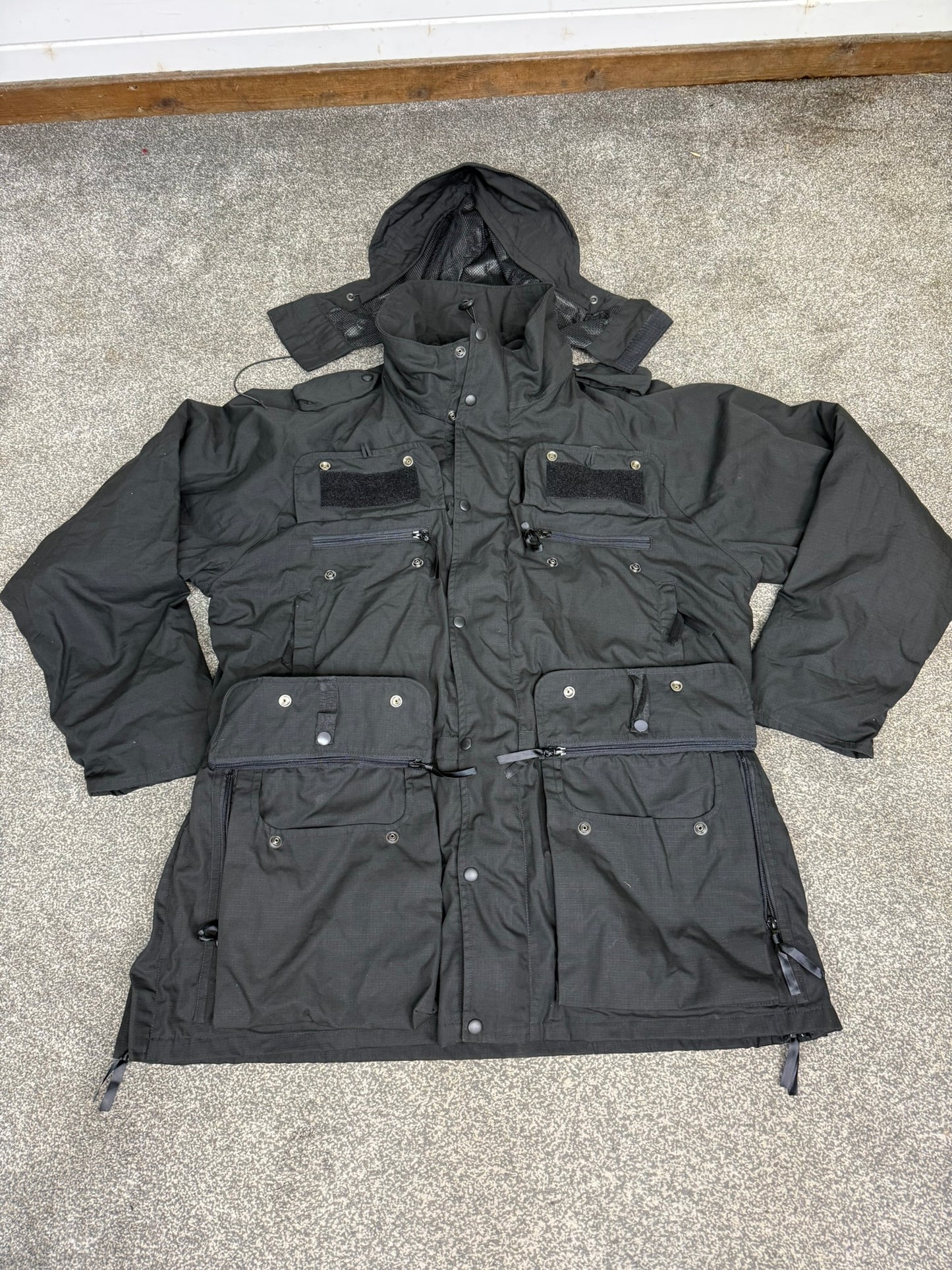 Arktis Avenger Jacket Smock B315 Ripstop Waterproof Black Ex Police Security - XXL