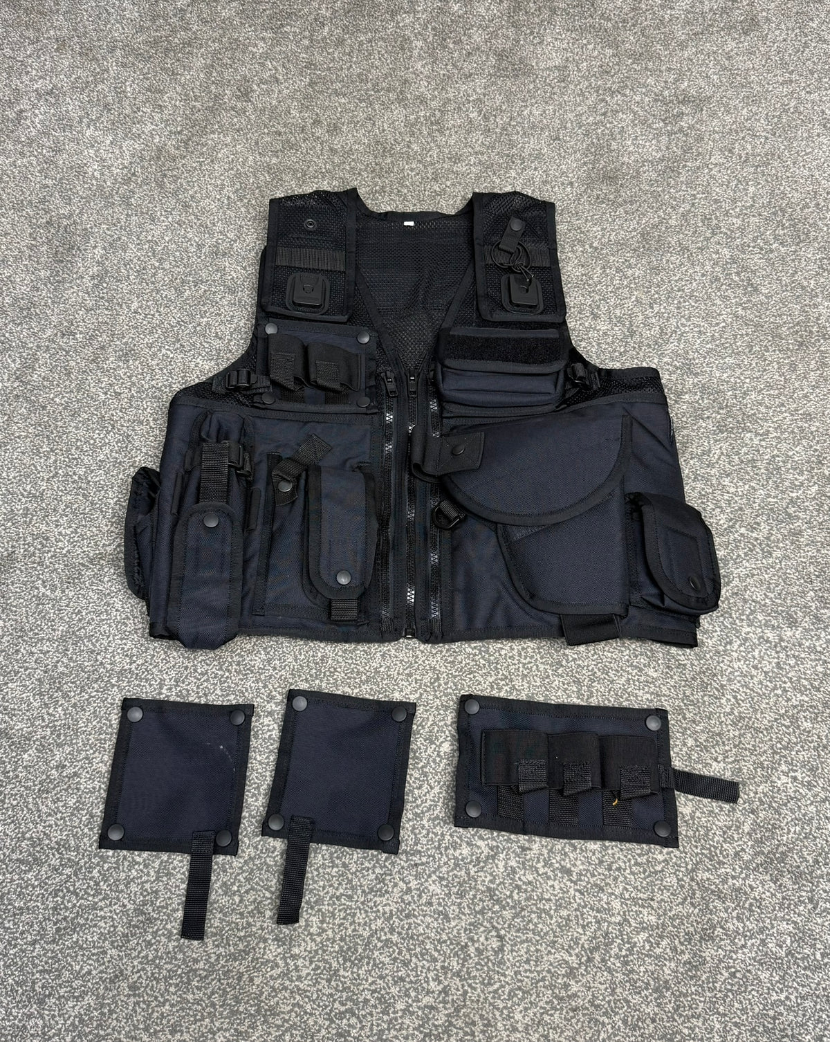Ex Police Arktis Black Tactical Taser Vest Utility Vest SMALL - VGC Airsoft Security Patrol