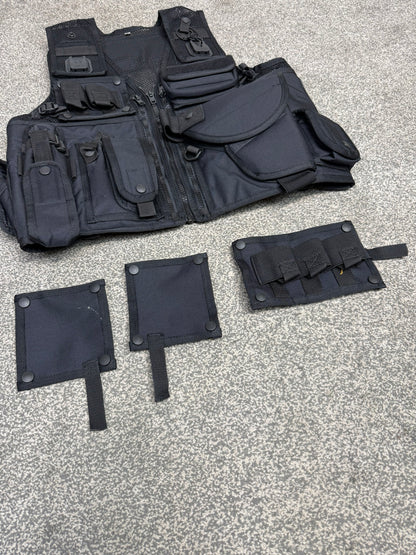 Ex Police Arktis Black Tactical Taser Vest Utility Vest SMALL - VGC Airsoft Security Patrol