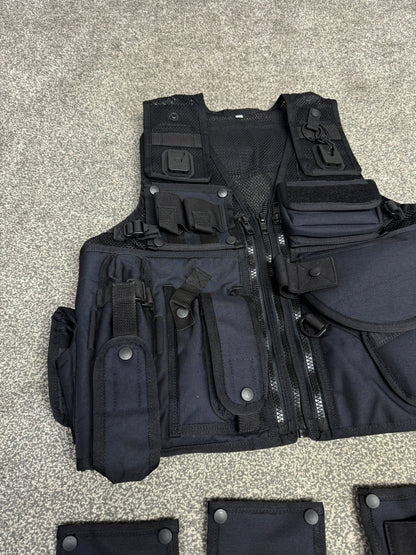 Ex Police Arktis Black Tactical Taser Vest Utility Vest SMALL - VGC Airsoft Security Patrol