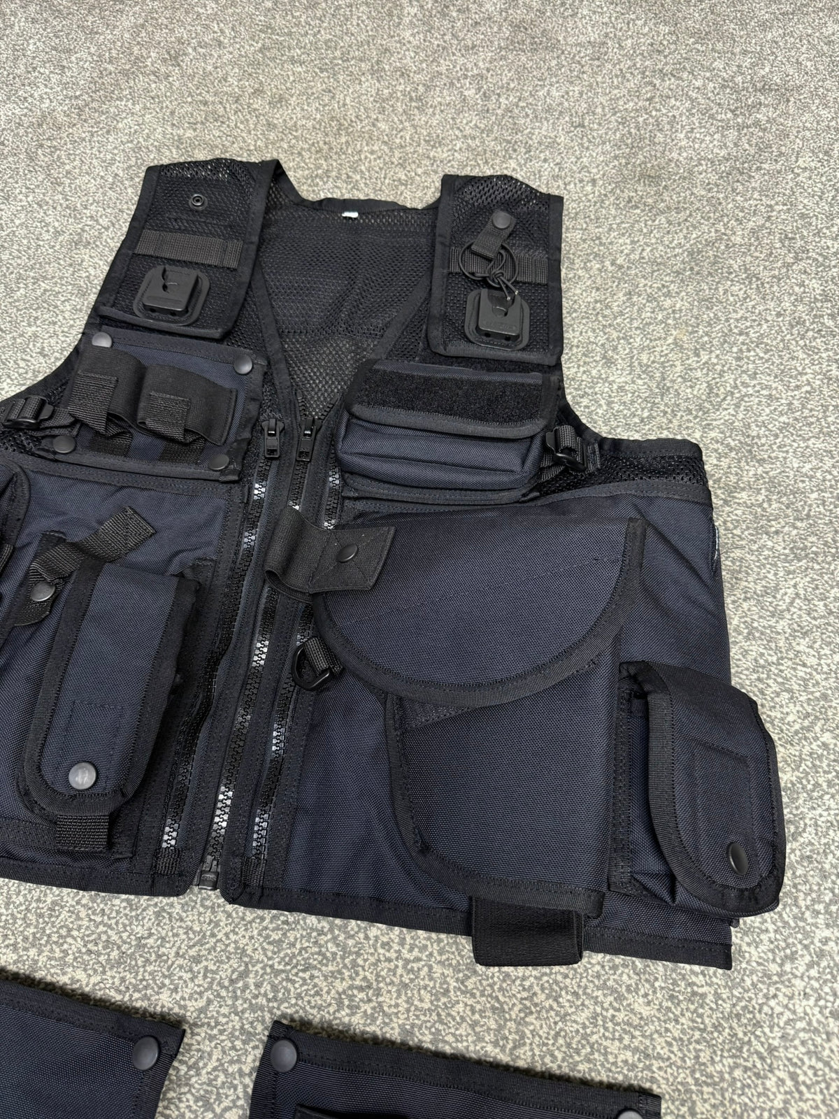 Ex Police Arktis Black Tactical Taser Vest Utility Vest SMALL - VGC Airsoft Security Patrol
