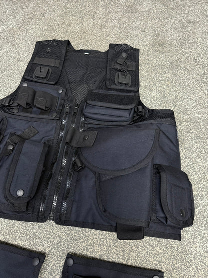Ex Police Arktis Black Tactical Taser Vest Utility Vest SMALL - VGC Airsoft Security Patrol