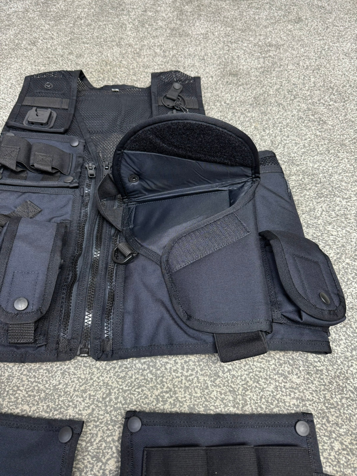 Ex Police Arktis Black Tactical Taser Vest Utility Vest SMALL - VGC Airsoft Security Patrol