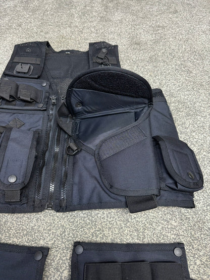 Ex Police Arktis Black Tactical Taser Vest Utility Vest SMALL - VGC Airsoft Security Patrol
