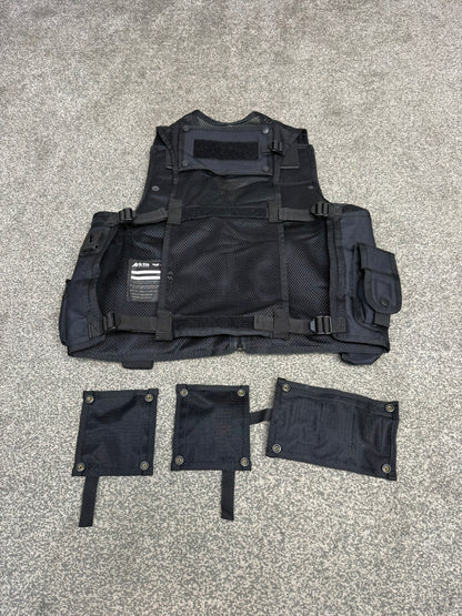 Ex Police Arktis Black Tactical Taser Vest Utility Vest SMALL - VGC Airsoft Security Patrol