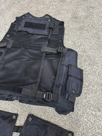Ex Police Arktis Black Tactical Taser Vest Utility Vest SMALL - VGC Airsoft Security Patrol