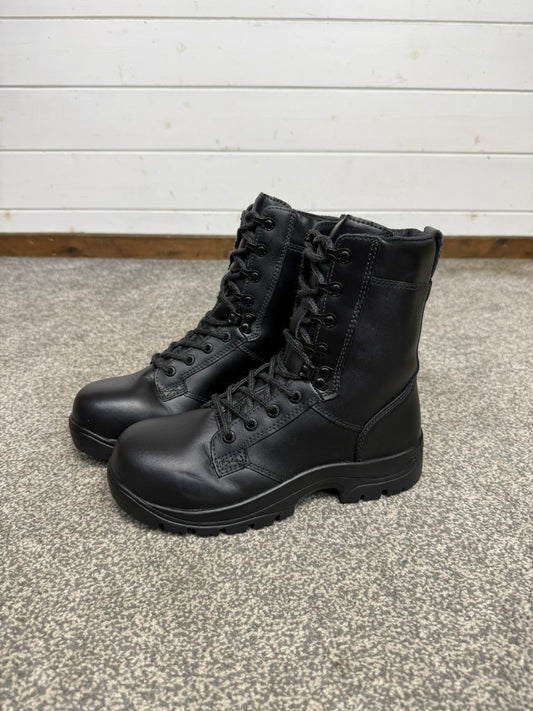 Magnum Elite Shield Black Leather Combat Patrol Boots UK 5 - VGC Security Work