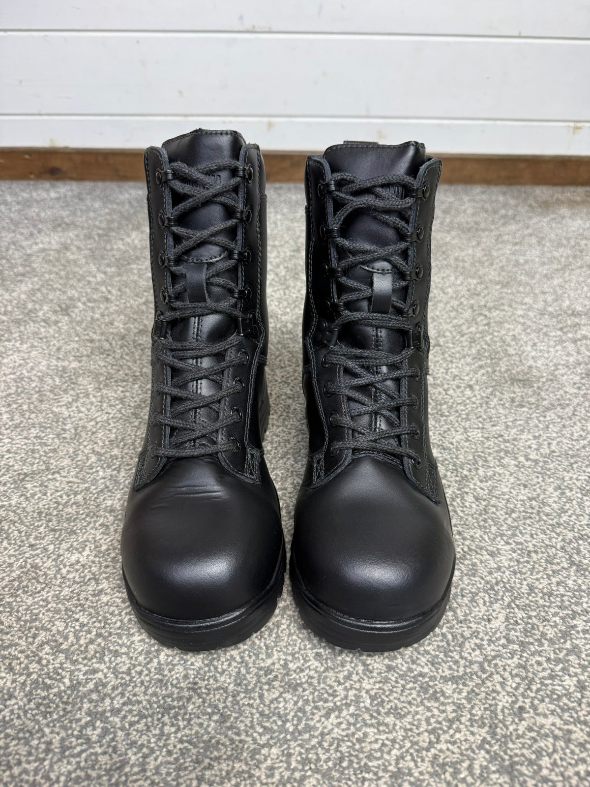Magnum Elite Shield Black Leather Combat Patrol Boots UK 5 - VGC Security Work
