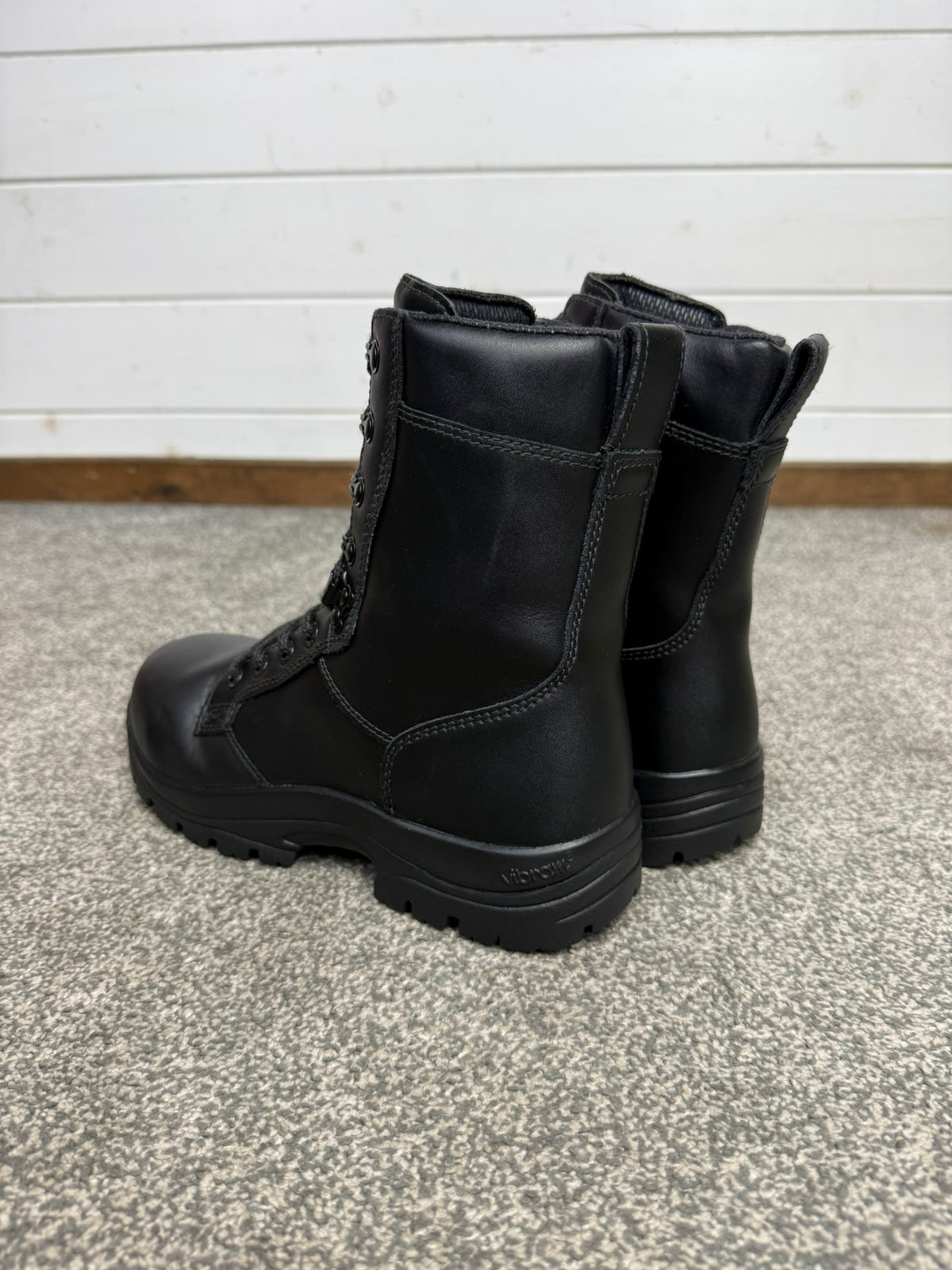 Magnum Elite Shield Black Leather Combat Patrol Boots UK 5 - VGC Security Work