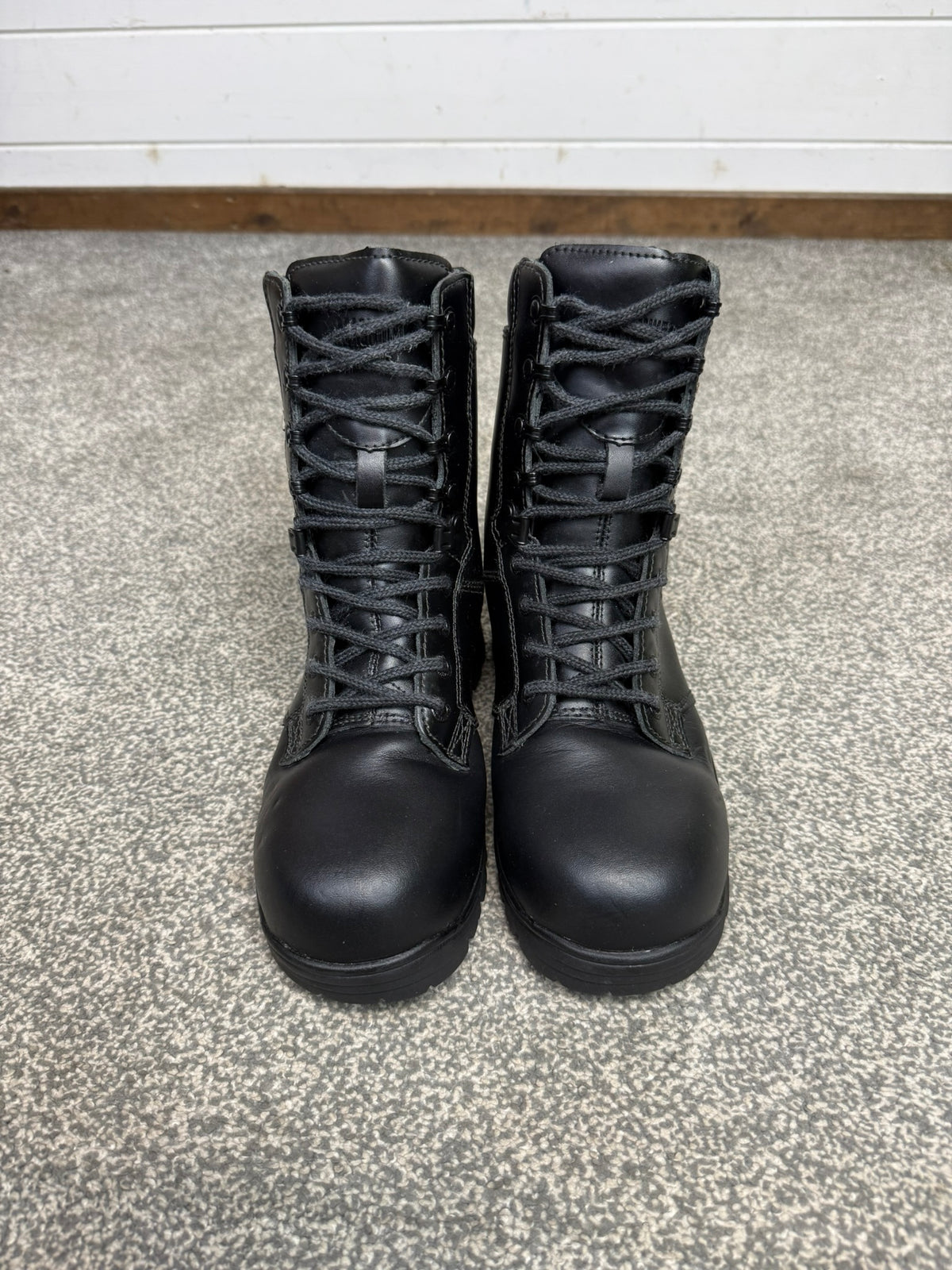 Magnum Elite Shield Black Leather Combat Patrol Boots UK 5 - VGC Security Work