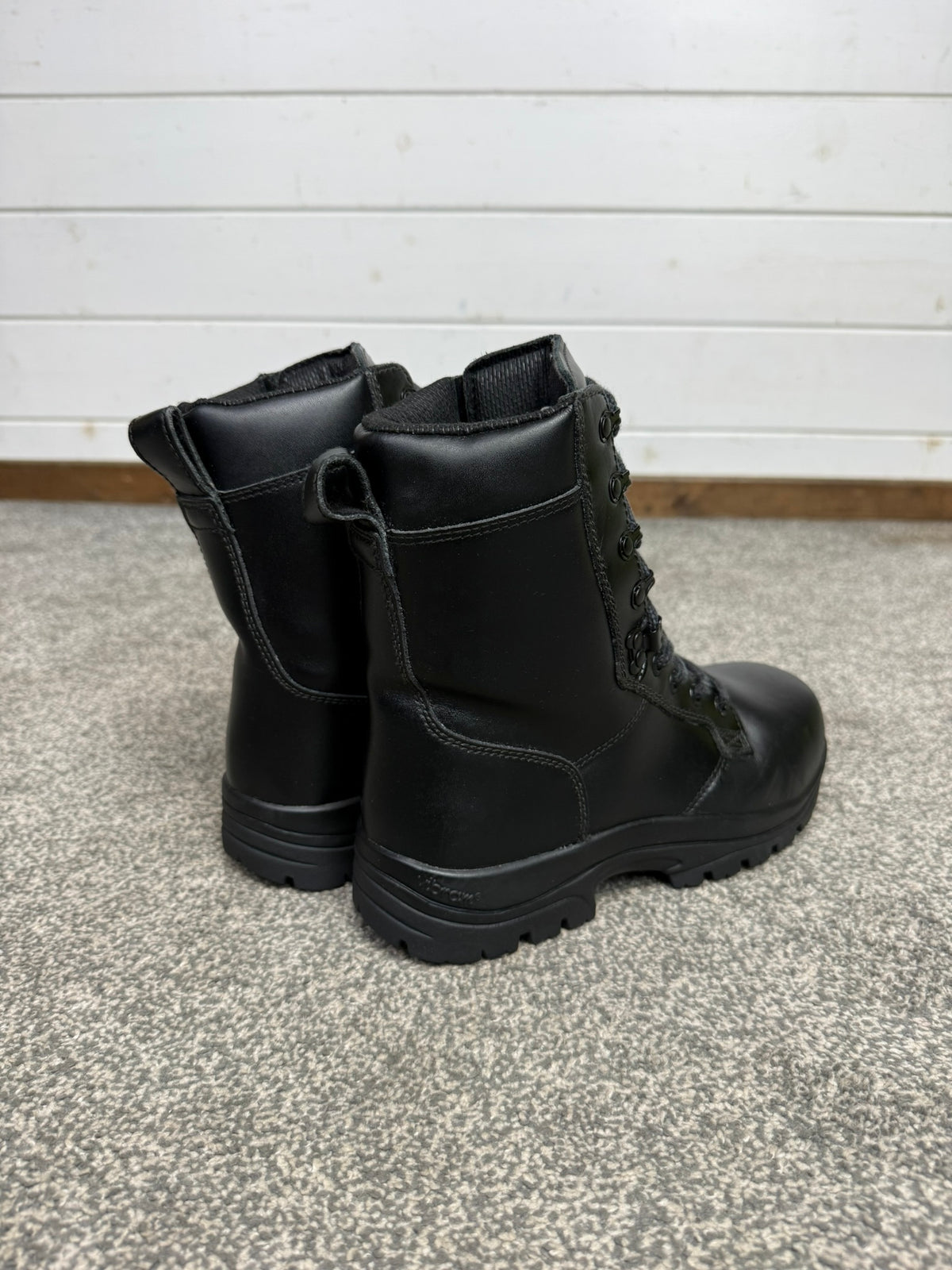 Magnum Elite Shield Black Leather Combat Patrol Boots UK 5 - VGC Security Work