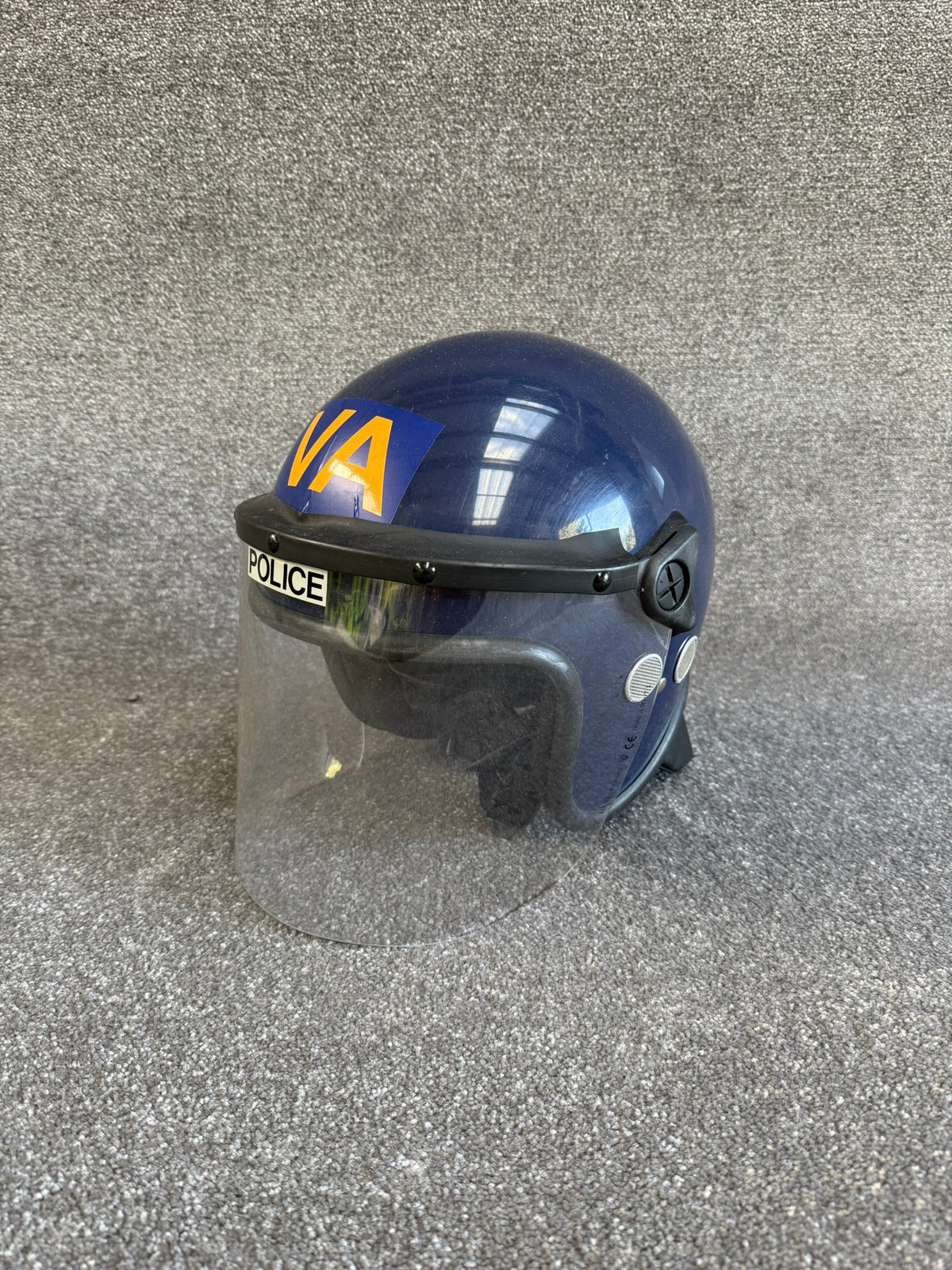 Ex Police Riot Helmet Argus 017T 54-55cm Collectable Display Airsoft Paintball