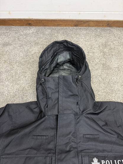 Ex Heddlu South Wales Police Waterproof Jacket Smock BADGED - Medium Collector Display Film TV Uniform