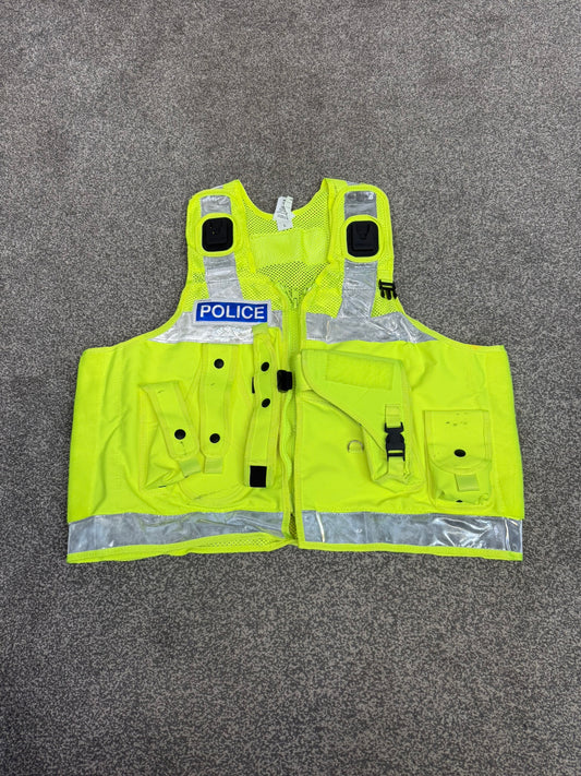 Ex Police PWL Hi-Vis Utility Taser Tactical Vest BADGED Large Film TV Collector Display