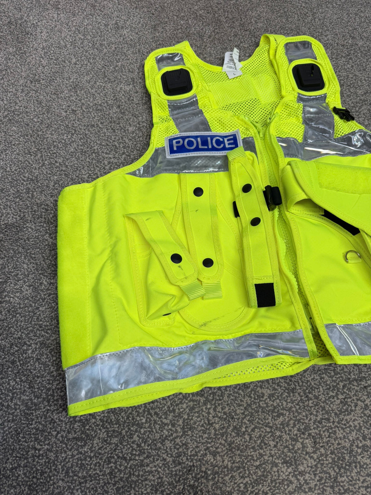 Ex Police PWL Hi-Vis Utility Taser Tactical Vest BADGED Large Film TV Collector Display