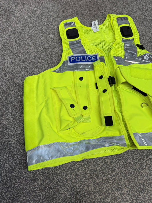 Ex Police PWL Hi-Vis Utility Taser Tactical Vest BADGED Large Film TV Collector Display