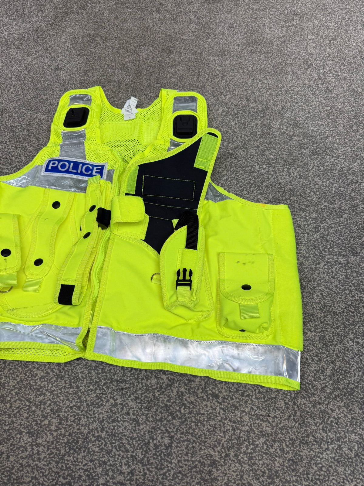Ex Police PWL Hi-Vis Utility Taser Tactical Vest BADGED Large Film TV Collector Display