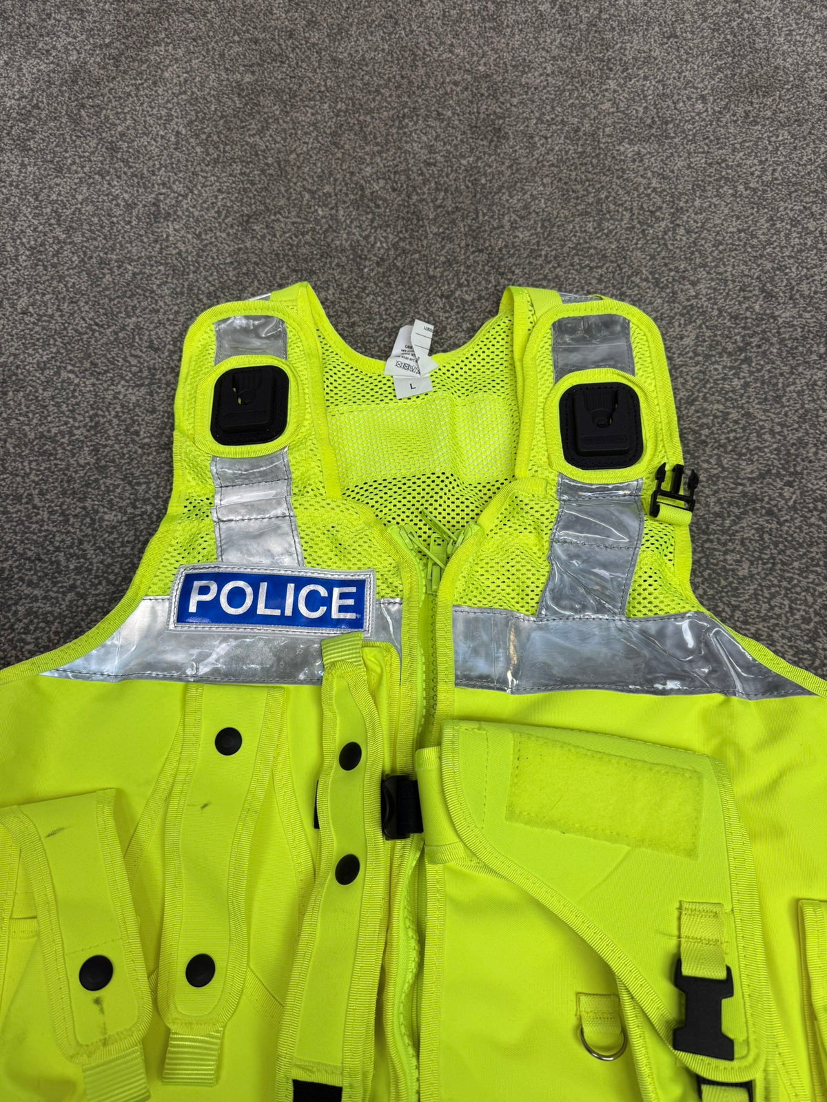 Ex Police PWL Hi-Vis Utility Taser Tactical Vest BADGED Large Film TV Collector Display