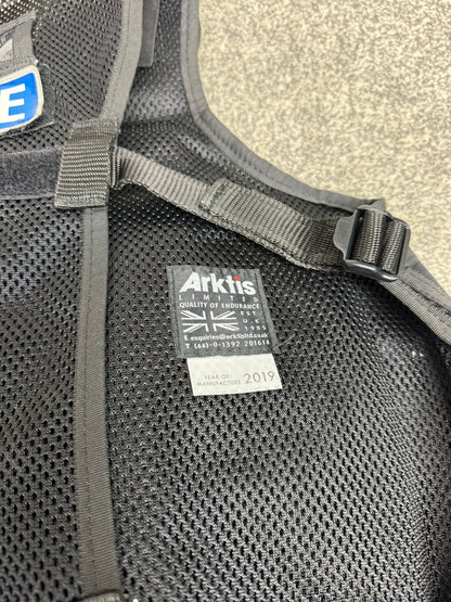 Ex Essex Police Black Arktis Tactical Utility Vest & Pouches Security Airsoft - X SMALL