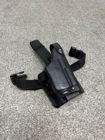 Ex Police Safariland Drop Leg Holster Glock 17 GLK LAM Light 6004-8310 Airsoft