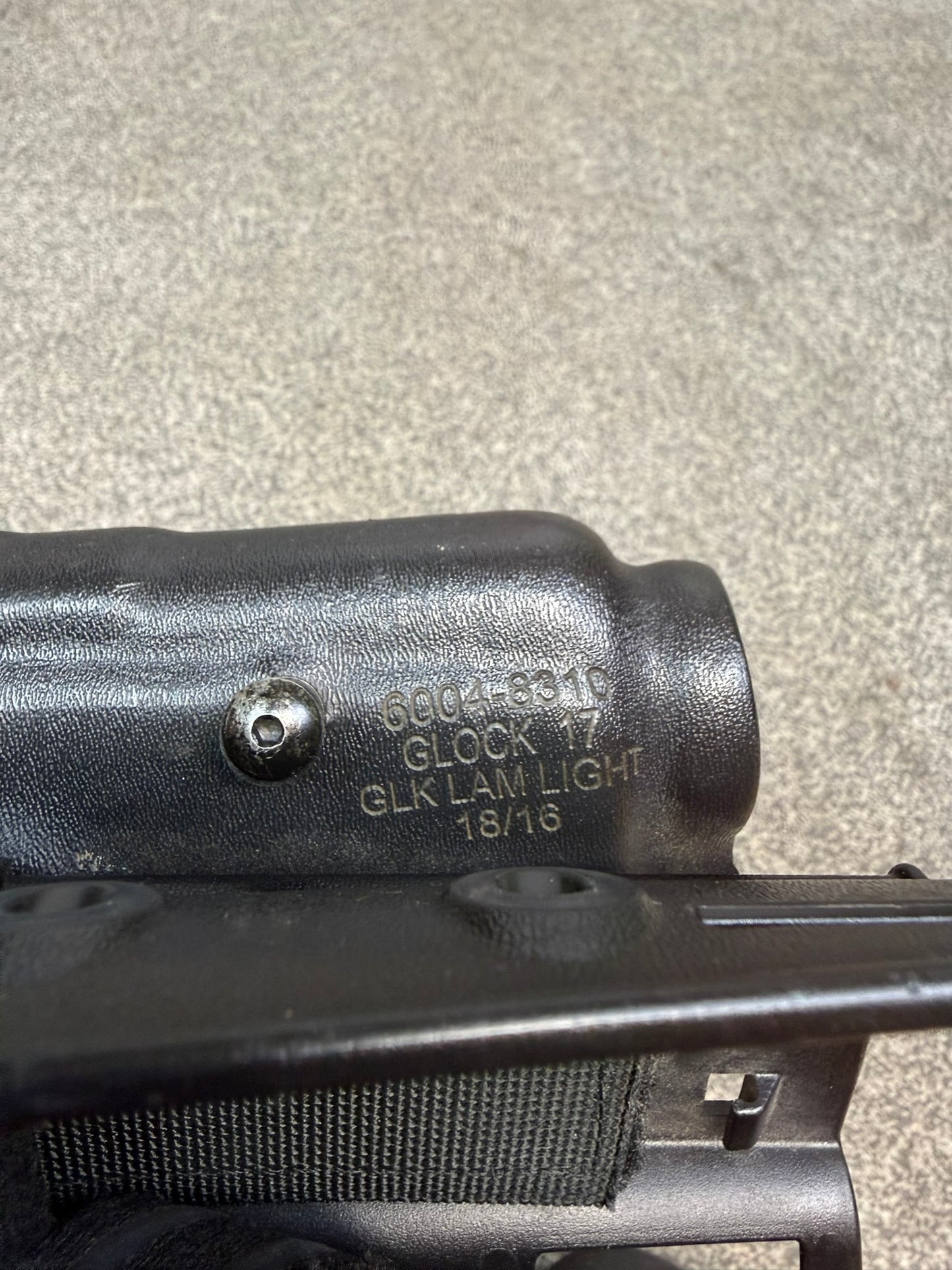 Ex Police Safariland Drop Leg Holster Glock 17 GLK LAM Light 6004-8310 Airsoft